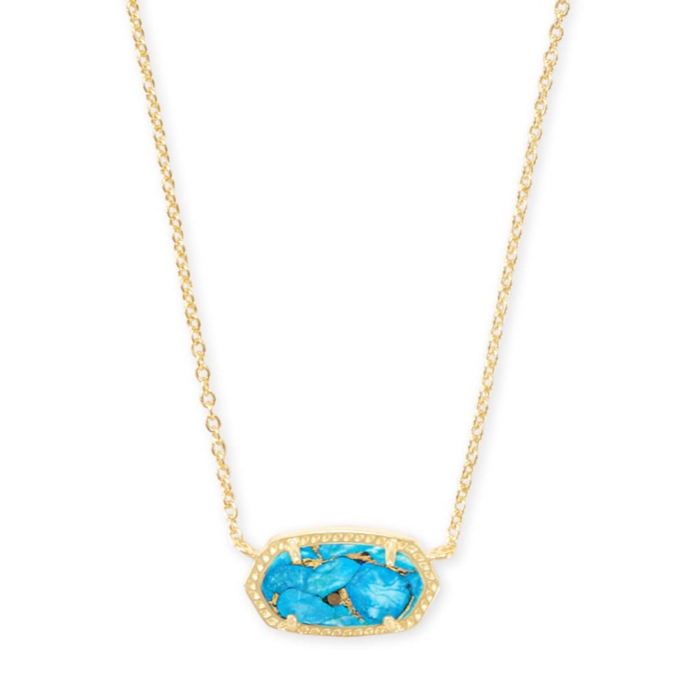 Kendra Scott turquoise Elisa necklace
